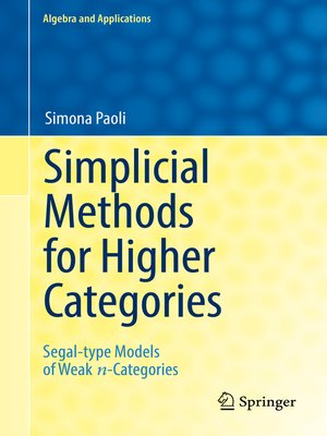 cover image of Simplicial Methods for Higher Categories